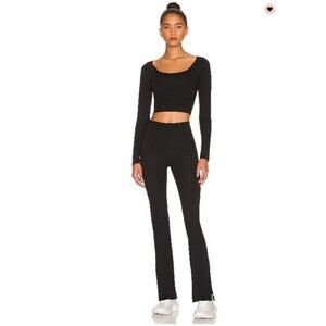 Wellbeing + Beingwell MoveWell Parry Flare Pant black legging Size Small